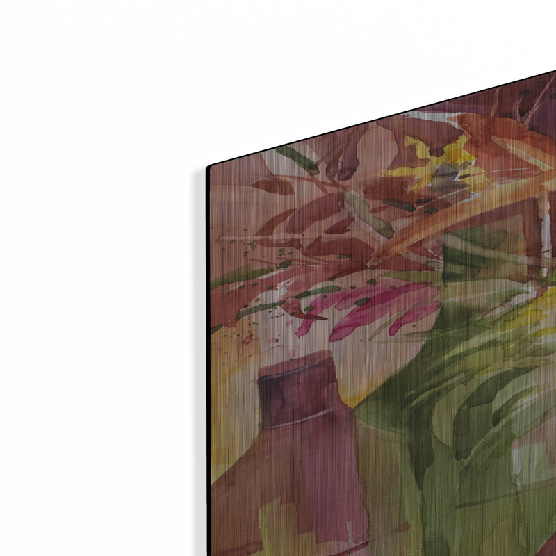 «Illusion of Fall» par Annelein Beukenkamp, art mural en métal, H 36 po x l 24 po
