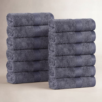 Nolhan 12-Piece Bamboo Cotton Washcloth Set