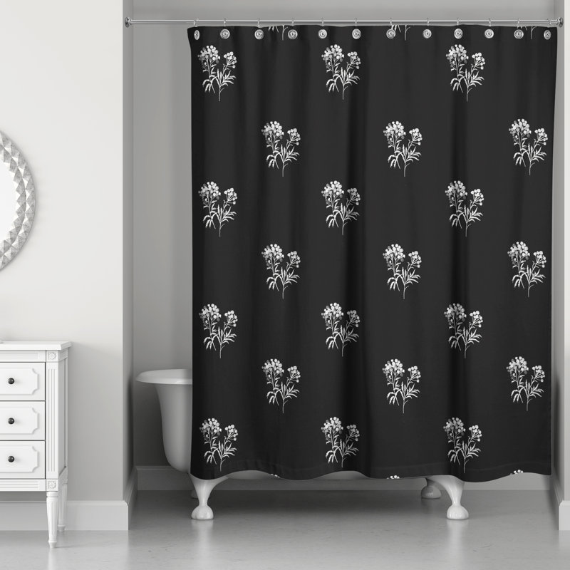 Rideau de douche Romigh, Noir