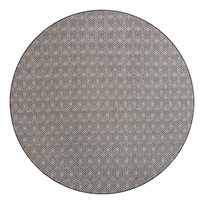 Alishba Geometric Charcoal/Ivory Area Rug