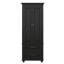 Armoire de rangement haute avec portes et tiroirs, armoire de rangement pour salle de bain avec tablettes réglables, rangement autoportant-1434637777