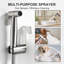 Vaporisateur de bidet à main 2 modes - Jet de salle de bain antirouille pour le nettoyage des animaux, des couches et des toilettes