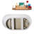 59" Streamline Soaking Glossy White Freestanding Tub and Tray With Internal Drain-101413096