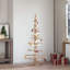 Arbre de Noël en bois vidaXL naturel 59,06 po en bois de pin massif