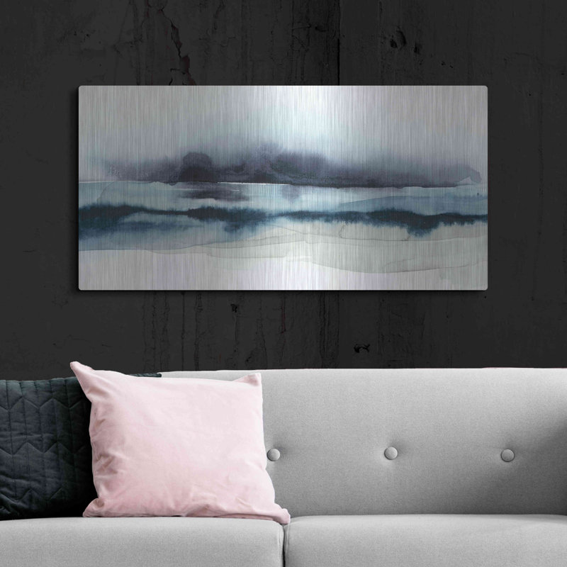 Orren Ellis 'Stormy Sea I' by Grace Popp Metal Wall Art, 24" H x 48" W
