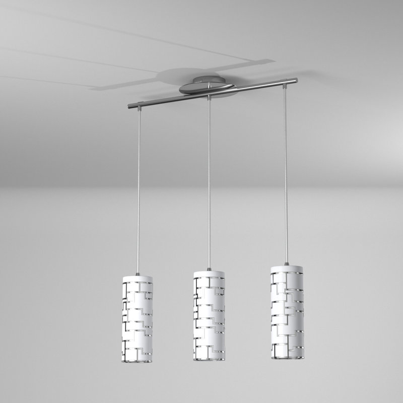 Holmquist 3 - Light Chrome Kitchen Island Pendant