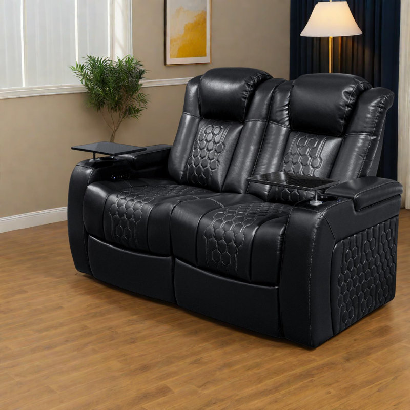 Canapés réglables en cuir véritable, fauteuil inclinable moderne pour le divertissement à domicile