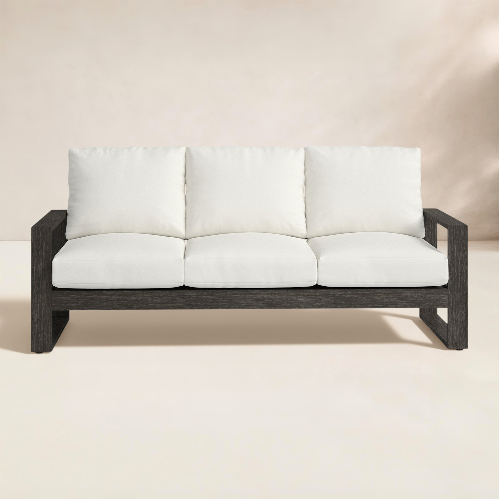 Toyea Patio Sofa, Cast Oasis, 30” H x 79” W x 29.5” L