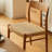 Burlywood Solid back side Chair(Set of 2)