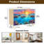 Buffet buffet avec rangement vibrant Coral Reef avec 2 portes pour le salon et la cuisine