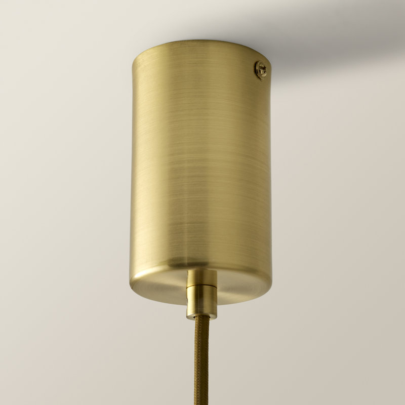 1 - Light Brushed Gold Pendant