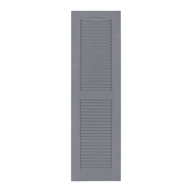 Custom Louvered Shutter with Cathedral Top
