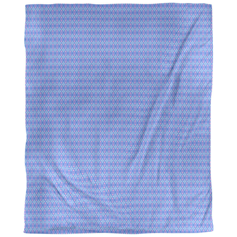 Housse de couette simple Katelyn Elizabeth, Housse de couette simple TG, Bleu / rouge violet pâle
