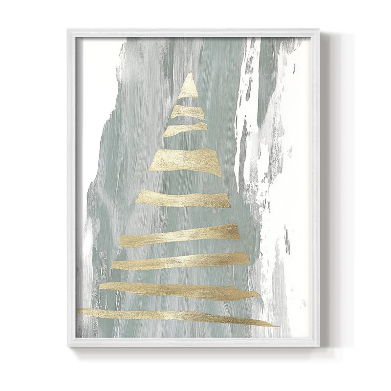 «Christmas Holiday», art encadré Dcccxxi - bois massif, H 21 po x l 17 po, Blanc