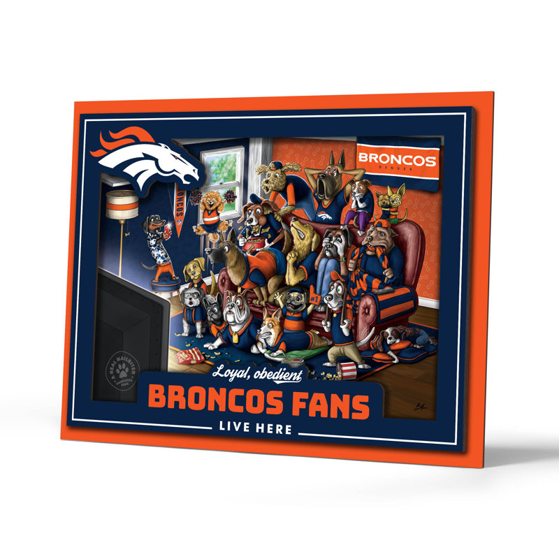  NFL Denver Broncos Purebred Fans, art mural, Broncos de Denver
