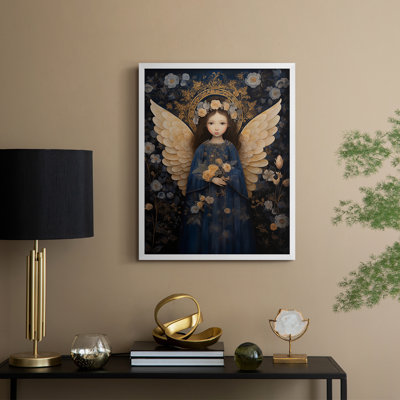 «Religious Series CECXCVI», reproduction d'art encadrée - bois massif