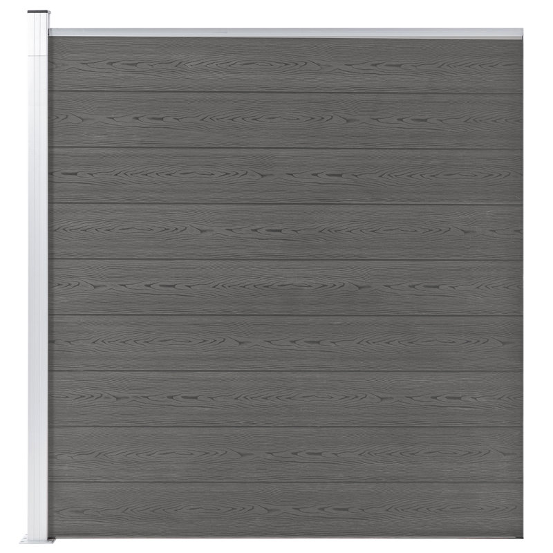 Seren Garden Fence WPC 175x186 cm, Grey