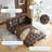 Vicennia 64.2'' Faux Leather Sleeper Sofa