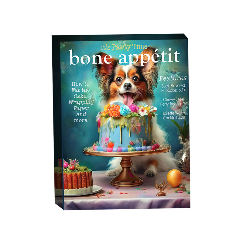 Bone Appétit Magazine Cover Parody with Papillon by Grotto Studios