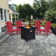 Ensemble de conversation pour 4 personnes avec table de foyer Exuma