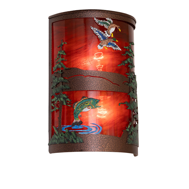 Applique murale droite 8 po de large Bassard & Mallard