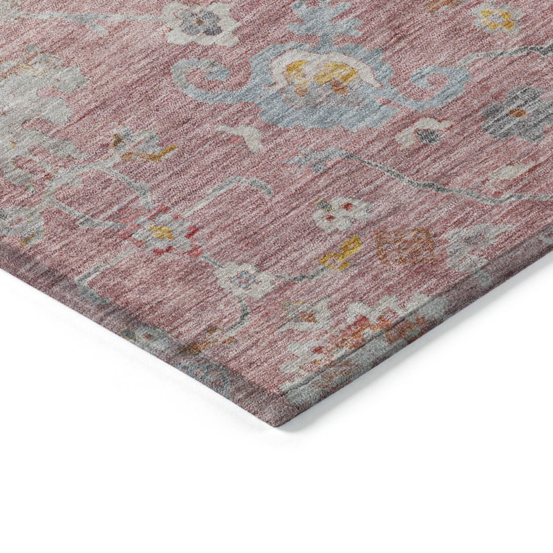 Tapis rose intérieur / extérieur lavable à la machine Chantille ACN1107, Rectangle 10' x 14'
