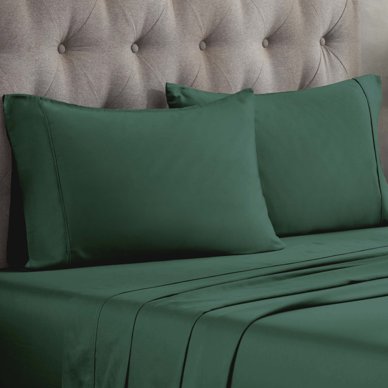 Ensemble de taies d'oreiller de qualité supérieure en mélange de coton égyptien à densité de tissage 300 fils Superior
