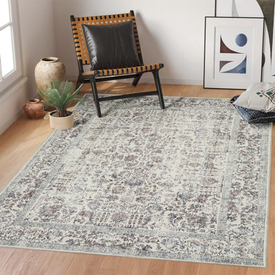 Vintage Look Washable Area Rug