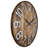 20-Inch Wooden Wall Clock With Metal Numbers