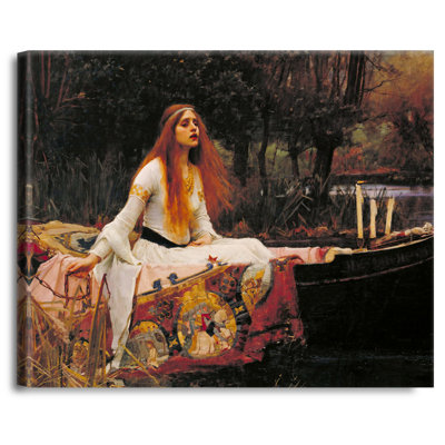 The Lady of Shalott by John William Waterhouse Painting Reproductions Reproductions,Giclee Canvas Prints Wall Art for Home Decor