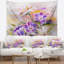 Tapisserie de fleurs sauvages pourpres Floral-28483476