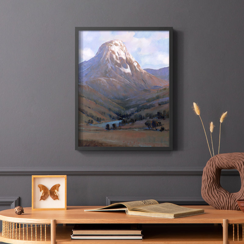 Epic I Framed Print - Solid Wood, Black, 28" H x 22" W