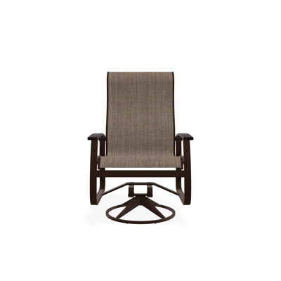 Chaise berçante pivotante en aluminium Belle Isle