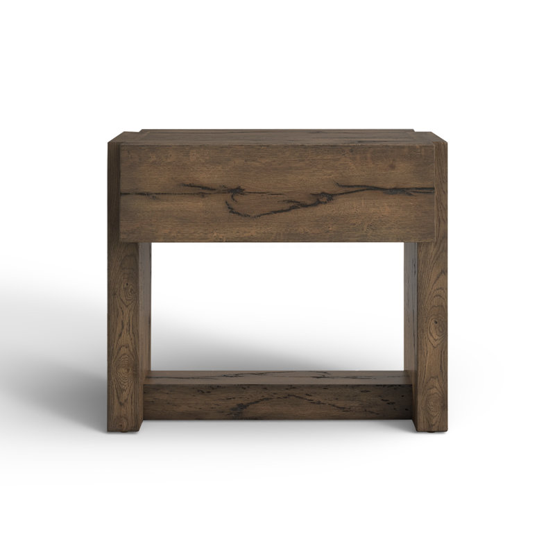 22.25'' Tall 1 - Drawer Nightstand in Brown