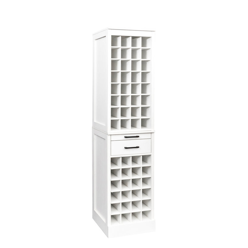 32 Modular Buffet Wine Cabinet, Finish, Simple Lines, 15.91"D X 17.77"W 35.89"H, Particle Board Dark Straight Line Design, +