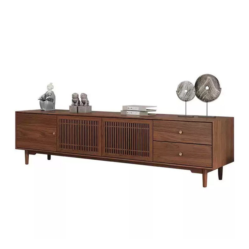 New Chinese-style solid wood TV cabinet, 19.68"H x 70.86"L x 17.71"W