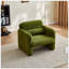 Fauteuil d'appoint Boucle Cloud le plus vendu, fauteuil simple à dossier incurvé, revêtement moelleux, assemblage sans outil, peu encombrant pour les petits appartements, le bureau, la chambre à coucher