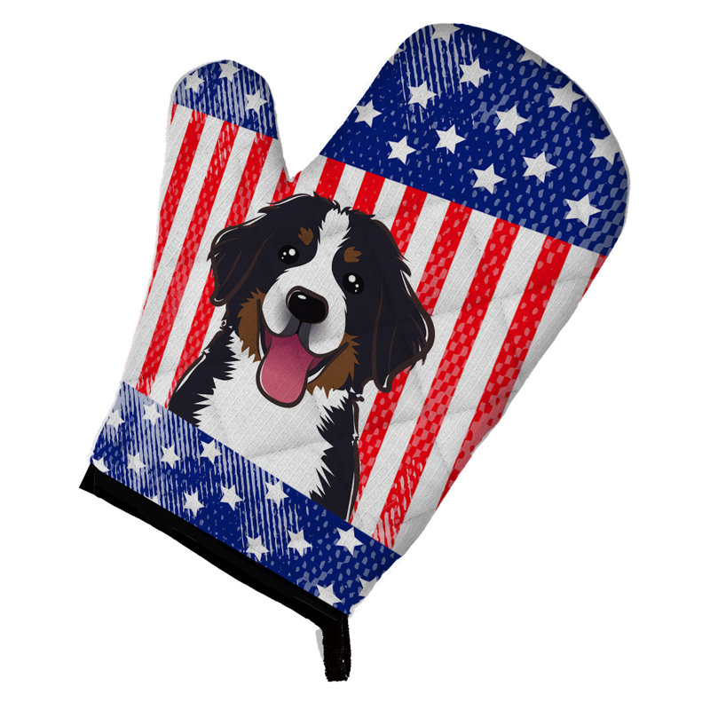 Caroline de four pour chien et bouvier bernois mountain American Flag