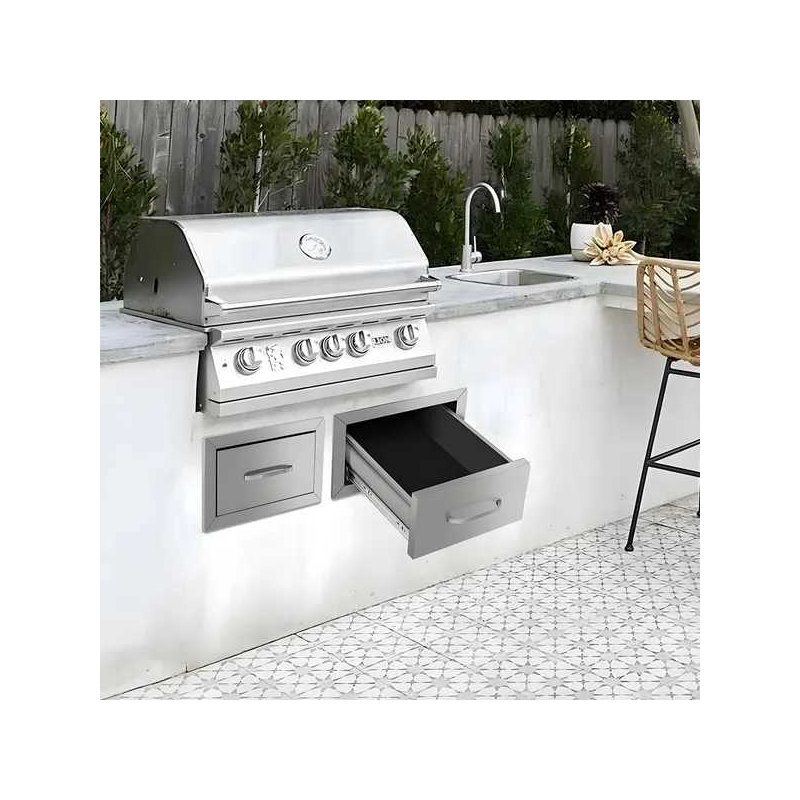 Armoires à tiroirs pour cuisines ou cours extérieures