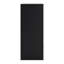 Commode 5 tiroirs Finny, noir mat, métal argenté, 46 po Finny