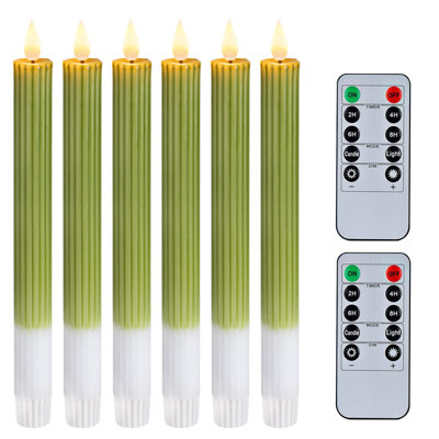 Scented Unscented Flameless Taper Candle