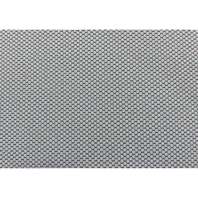 Siège de bureau à dossier haut, réglable en hauteur et pivotant, gris, structure en métal blanc, rembourrage ergonomique moderne en maille, piètement de 5 pouces