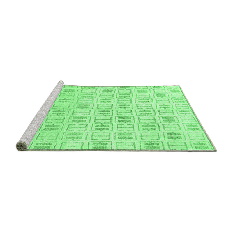 Washable Geometric Indoor Rug, Round 5'