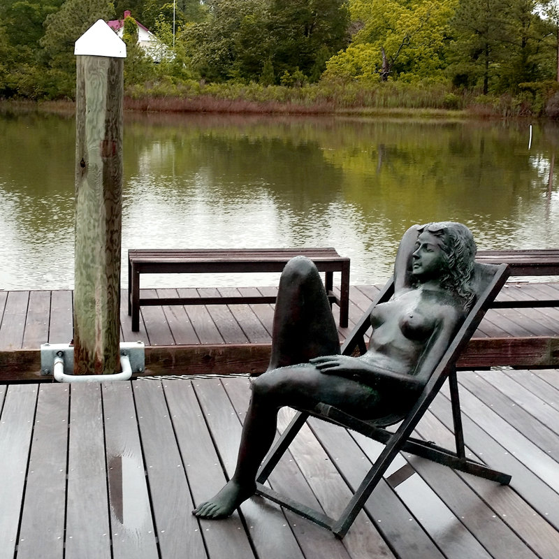 Bronze Garden Statue