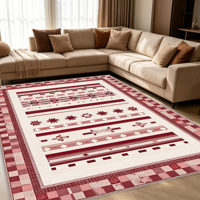 Neutral Greyern   area rugs for Living Room, Soft and Comfortable, Suitable for all seasons, easy to maintain, machine washable Indoor floor mat, Under Table Farmhouse suitable for Bedroom, Dining Room, Study,  Balcony, Home Decor Patio