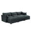 Canapé-lit modulaire à assise profonde avec tiroirs de rangement et 3 repose-pieds Living Room-1035534755