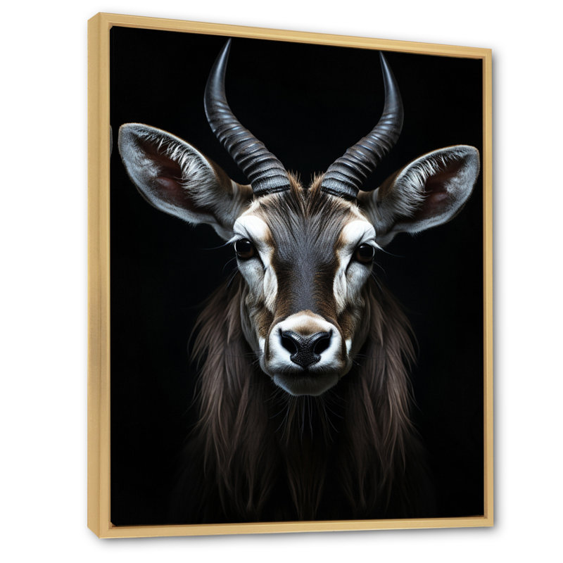 Antilope Keionna, photo II - impression, H 44 po x l 34 po x P 1,5 po, Cadre naturel flottant
