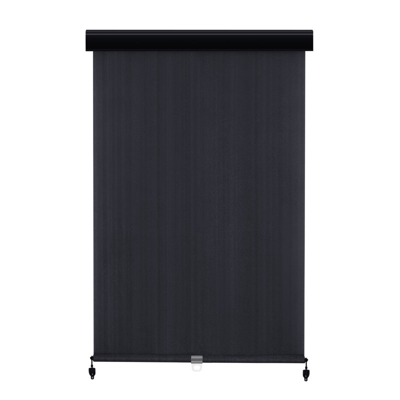 Rideau roulant d'extérieur rétractable, L 60 po x L 96 po, Noir