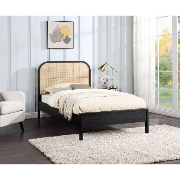 Liliana Wood Cane Platform Bed & Reviews | Birch Lane