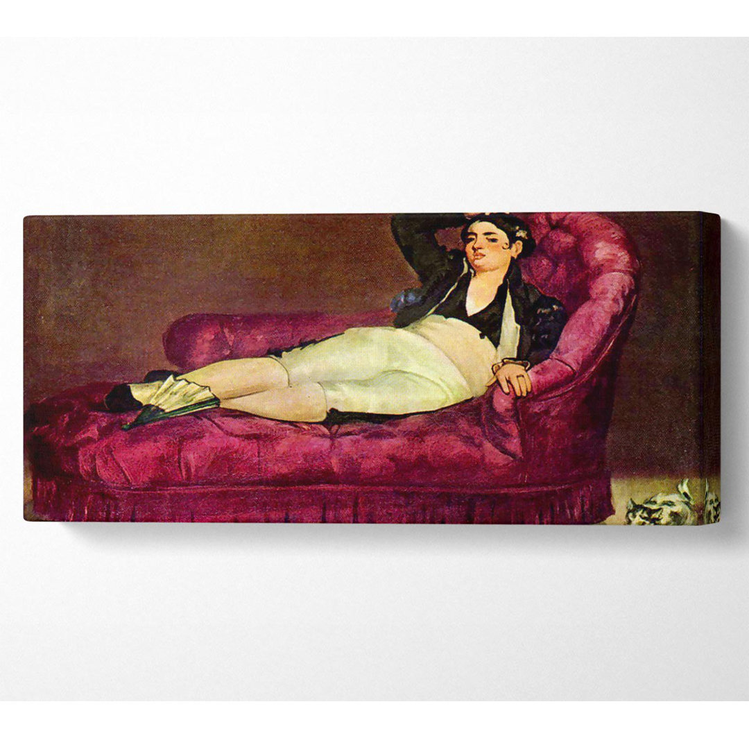 Manet Junge Frau in spanischem Kleid - Leinwanddrucke auf Wrapped Canvas